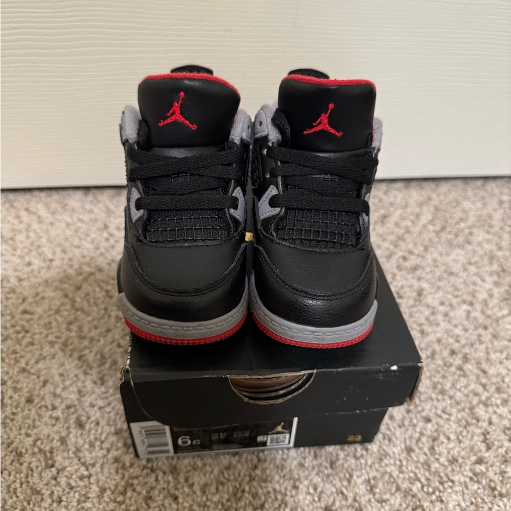 Jordan Black and Red High-Top Sneakers
